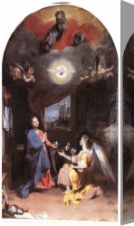 Annunciation Canvas Paintings - Annunciation by Federico Fiori Barocci