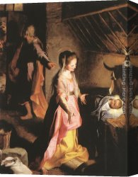 Nativity Canvas Paintings - The Nativity by Federico Fiori Barocci