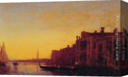 A Regatta on The Grand Canal Canvas Paintings - Grand Canal, Venice by Felix Ziem