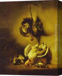 An Interesting Game Canvas Paintings - Dead Game by Ferdinand Bol
