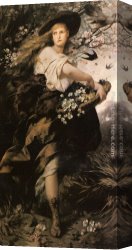 Ferdinand Canvas Paintings - Flora by Ferdinand Keller