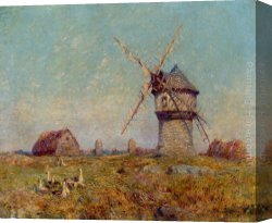 Ferdinand Canvas Paintings - Breton Landscape by Ferdinand Loyen Du Puigaudeau