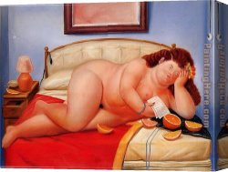 Letter Canvas Paintings - The Letter 1976 by Fernando Botero