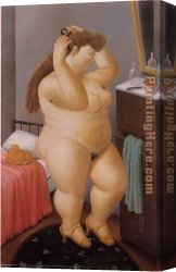 Fernando Botero Canvas Paintings - Venus 1989 by Fernando Botero