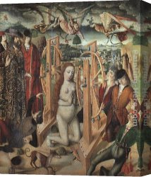The Martyrdom of St. Matthew Canvas Paintings - The Martyrdom of Saint Catherine by Fernando Gallego