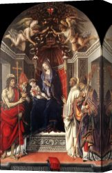 St Wolfgang Altarpiece Resurrection of Lazar Canvas Paintings - Signoria Altarpiece by Filippino Lippi
