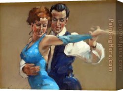 Dance The Night Away Canvas Paintings - Dance the Night Away by Flamenco Dancer