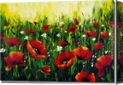 Presenting Flowers to The Infant Canvas Paintings - 21147 by flower