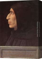 Girolamo Canvas Paintings - Portrait of Girolamo Savonarola by Fra Bartolommeo