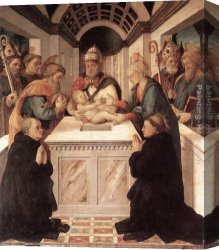 Circumcision Canvas Paintings - Circumcision by Fra Filippo Lippi