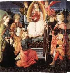 Della Canvas Paintings - Madonna della Cintola by Fra Filippo Lippi
