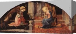 Annunciation Canvas Paintings - The Annunciation by Fra Filippo Lippi