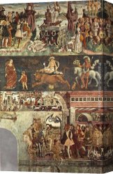 Allegory Canvas Paintings - Allegory of April Triumph of Venus by Francesco del Cossa