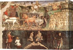Francesco Canvas Paintings - Allegory of May Triumph of Apollo by Francesco del Cossa