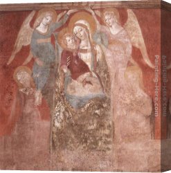 Madonna And Child with Saints And Angels Canvas Paintings - Madonna and Child with Angels by Francesco Di Giorgio Martini