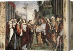 Marriage Canvas Paintings - The Marriage of St Cecily by Francesco Francia