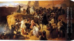 Blick Auf Jerusalem Vom Olberg Aus Canvas Paintings - Crusaders Thirsting near Jerusalem by Francesco Hayez