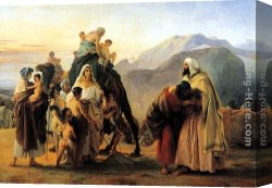 Francesco Canvas Paintings - Jacob and Esau by Francesco Hayez