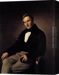 Portrait of Alessandro Manzoni Canvas Paintings - Portrait of Alessandro Manzoni by Francesco Hayez