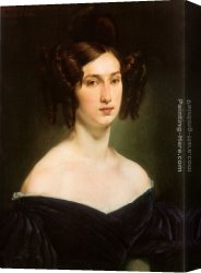 Francesco Canvas Paintings - Ritratto della contessa Luigia Douglas Scotti d'Adda by Francesco Hayez
