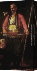 Hussar Russian Guard Corps Canvas Paintings - The Turkish Guard by Francis Davis Millet