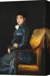 Goya Canvas Paintings - Teresa Sureda by Francisco de Goya