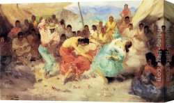 Rodriguez Canvas Paintings - Danza Gitana by Francisco Rodriguez San Clement