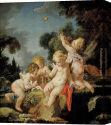 Boucher Canvas Paintings - FRANOI by Francois Boucher