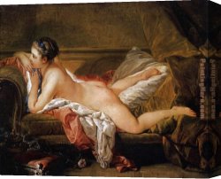 Boucher Canvas Paintings - L'Odalisque Blonde by Francois Boucher