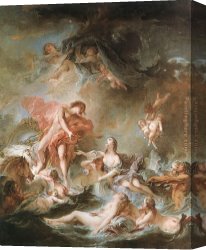 Boucher Canvas Paintings - The Setting of the Sun by Francois Boucher
