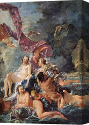 Boucher Canvas Paintings - The Triumph of Venus  detail by Francois Boucher