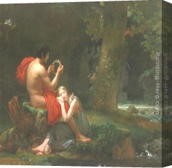 Gerard Canvas Paintings - Pastorale by Francois Gerard