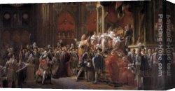 Gerard Canvas Paintings - The Coronation of Charles X by Francois Gerard