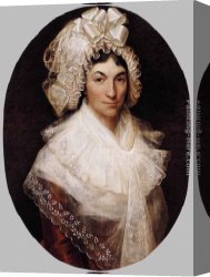 Portrait of Margareta Van Oostenrijk Canvas Paintings - Portrait of Jeanne Bauwens-van Peteghem by Francois-Joseph Kinsoen