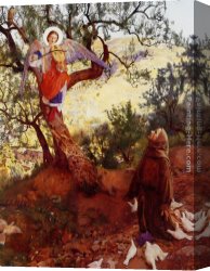 Cadogan Canvas Paintings - Saint Francis of Assisi by Frank Cadogan Cowper