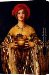Cadogan Canvas Paintings - The Golden Bowl by Frank Cadogan Cowper