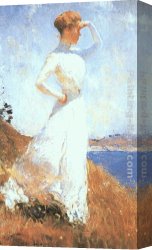 Ambrosius Benson Canvas Paintings - Sunlight by Frank Weston Benson