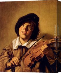 Playing Hide And Seek Canvas Paintings - Boy Playing A Violin by Frans Hals