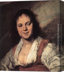 A Gypsy Canvas Paintings - Gypsy Girl by Frans Hals