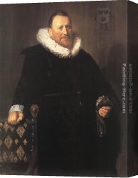 Woutersz Canvas Paintings - Nicolaes Woutersz van der Meer by Frans Hals