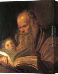 Matthew Canvas Paintings - St. Matthew by Frans Hals