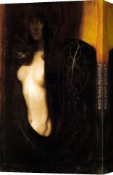 Original Sin Canvas Paintings - Sin by Franz von Stuck