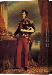 Philippe Canvas Paintings - King Louis Philippe by Franz Xavier Winterhalter