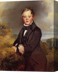 Ludwig Canvas Paintings - Ludwig, Graf Von Langenstein by Franz Xavier Winterhalter