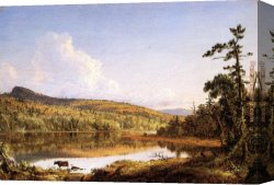 Landscape with a Lake Canvas Paintings - North Lake by Frederic Edwin Church