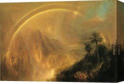 A Rainy Day Canvas Paintings - Rainy Season in the Tropics by Frederic Edwin Church