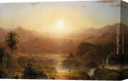The Piazza And Church of Santa Maria Maggiore Canvas Paintings - The Andes of Ecuador by Frederic Edwin Church