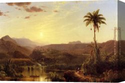 Altarpiece of The Church Fathers Vision of St Sigisbert Canvas Paintings - The Cordilleras Sunrise by Frederic Edwin Church