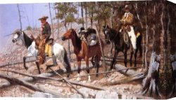 Prospecting for Cattle Range Canvas Paintings - Prospecting for Cattle Range by Frederic Remington