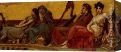 Design for The Grande Galerie in The Louvre Canvas Paintings - Design for the decoration of an Aeolian Harp by Frederick Arthur Bridgman